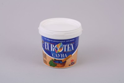 Лак защитно-декоративный для дерева "Евротекс САУНА" 0,9 кг