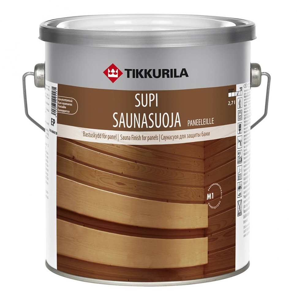 Тиккурила для бань купить. Пропитка Tikkurila Supi Saunasuoja. Пропитка для саун Tikkurila супи. Пропитка для сауны Тиккурила Supi. Tikkurila Supi Saunasuoja 2.7 л.