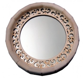 Зеркало "Бочонок" большое резное