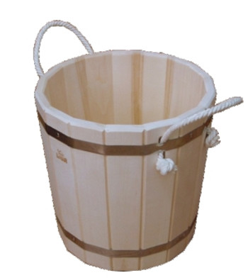 Запарник деревянный с верёвочными ручками 20л