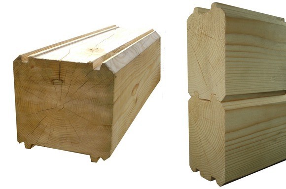 Брус профилированный сухой 100х200х6000 мм