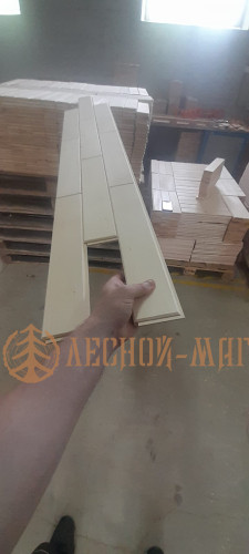 Стеновой паркет из липы - прима, 385мм х 70мм х 15мм