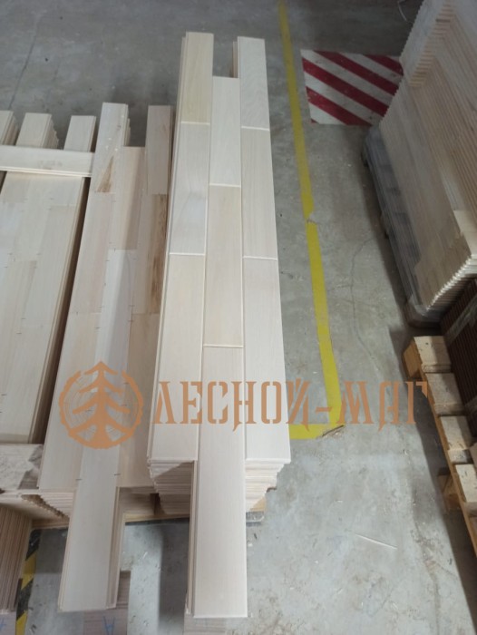 Стеновой паркет из липы - Экстра, 385мм х 70мм х 15мм 