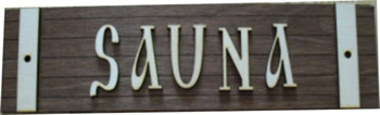 Табличка "Сауна" большая