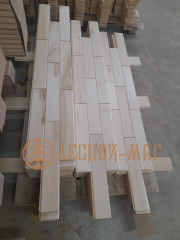 Стеновой паркет из липы - AB, 385мм х 70мм х 15мм 