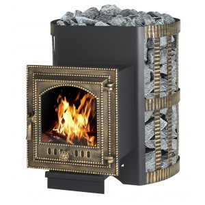 Дровяная печь для бани Везувий Скиф 16 ВК 