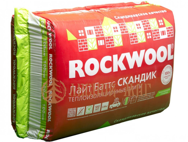 Утеплитель Роквул ЛАЙТ БАТТС 100